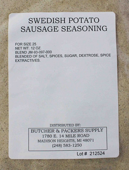 1lb Pork Sausage Meat Bags – Gulf Coast Seasoning & Butcher Supply