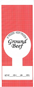 Ground Beef Bags, 1 lb, 1,000/case